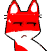 Emoticon Red Fox malvado disparando uma arma